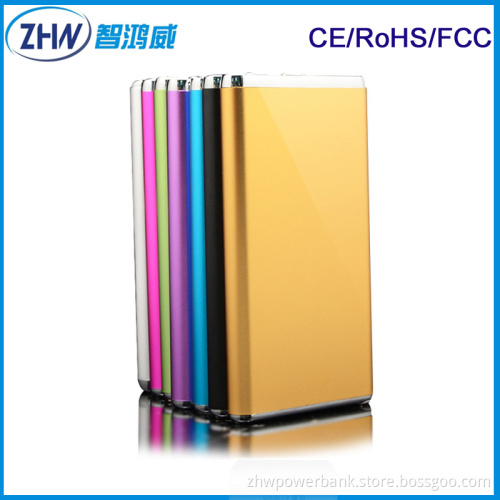 Slim Colourful Phone Accessories 5000mAh Power Banks